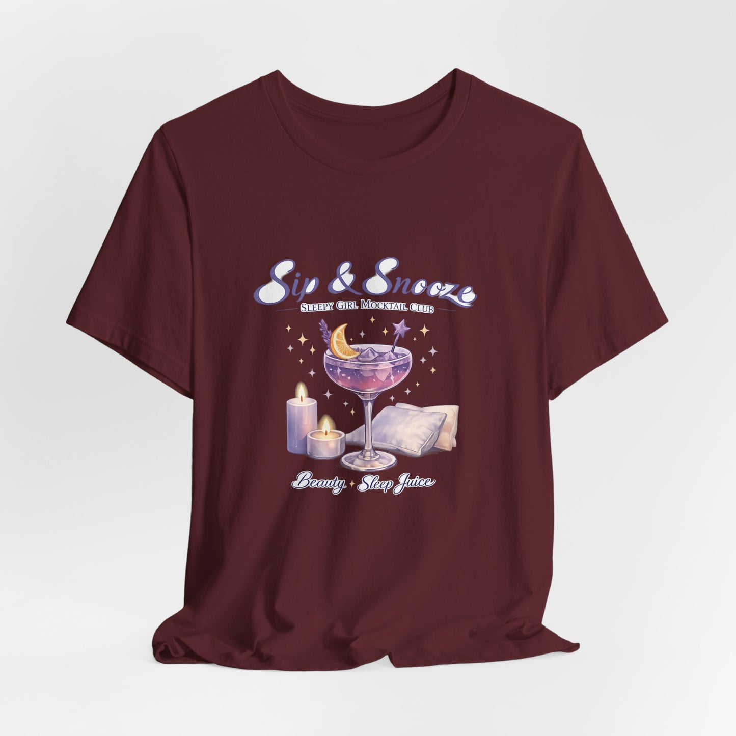 Sip & Snooze "Beauty Sleep Juice" Tee — Sleep Club Graphic T-Shirt