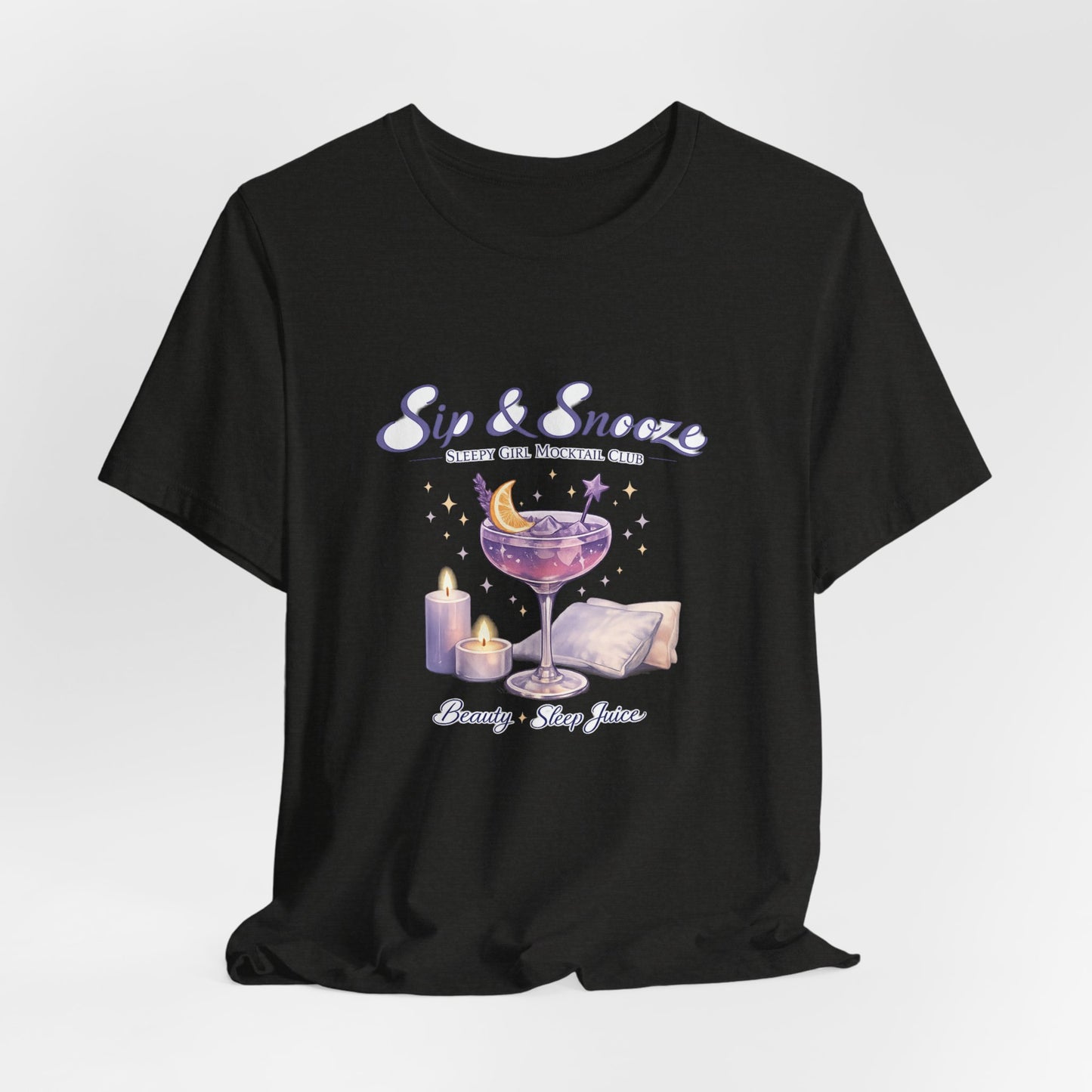 Sip & Snooze "Beauty Sleep Juice" Tee — Sleep Club Graphic T-Shirt