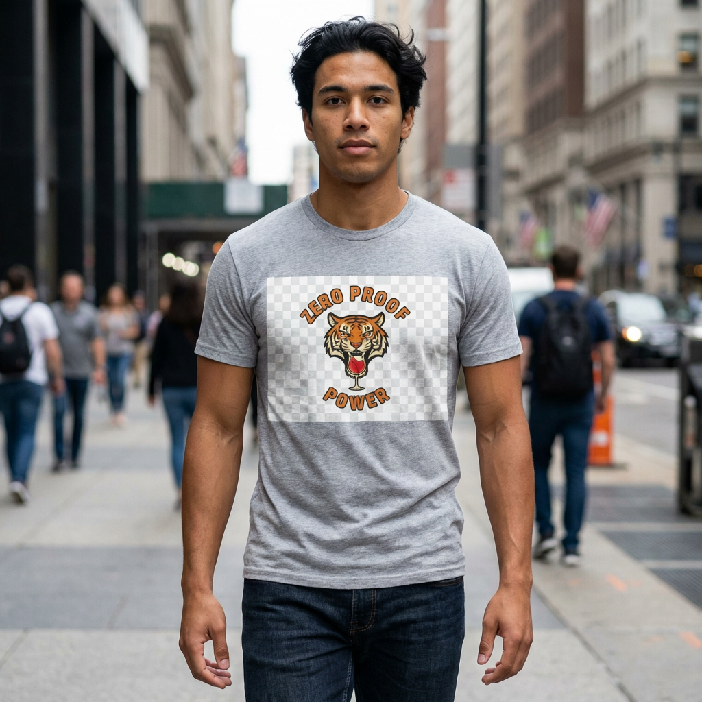 Zero Proof Power Tee — Sober Pride Short Sleeve Shirt