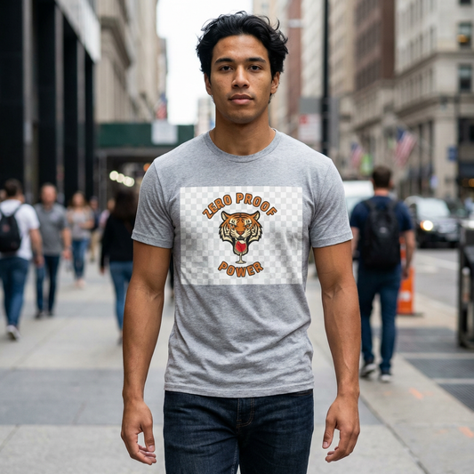 Zero Proof Power Tee — Sober Pride Short Sleeve Shirt