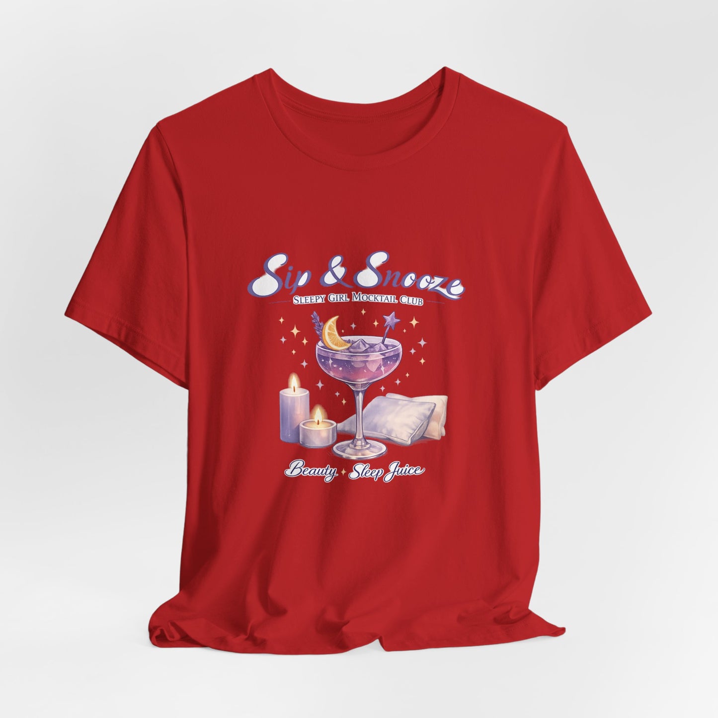 Sip & Snooze "Beauty Sleep Juice" Tee — Sleep Club Graphic T-Shirt
