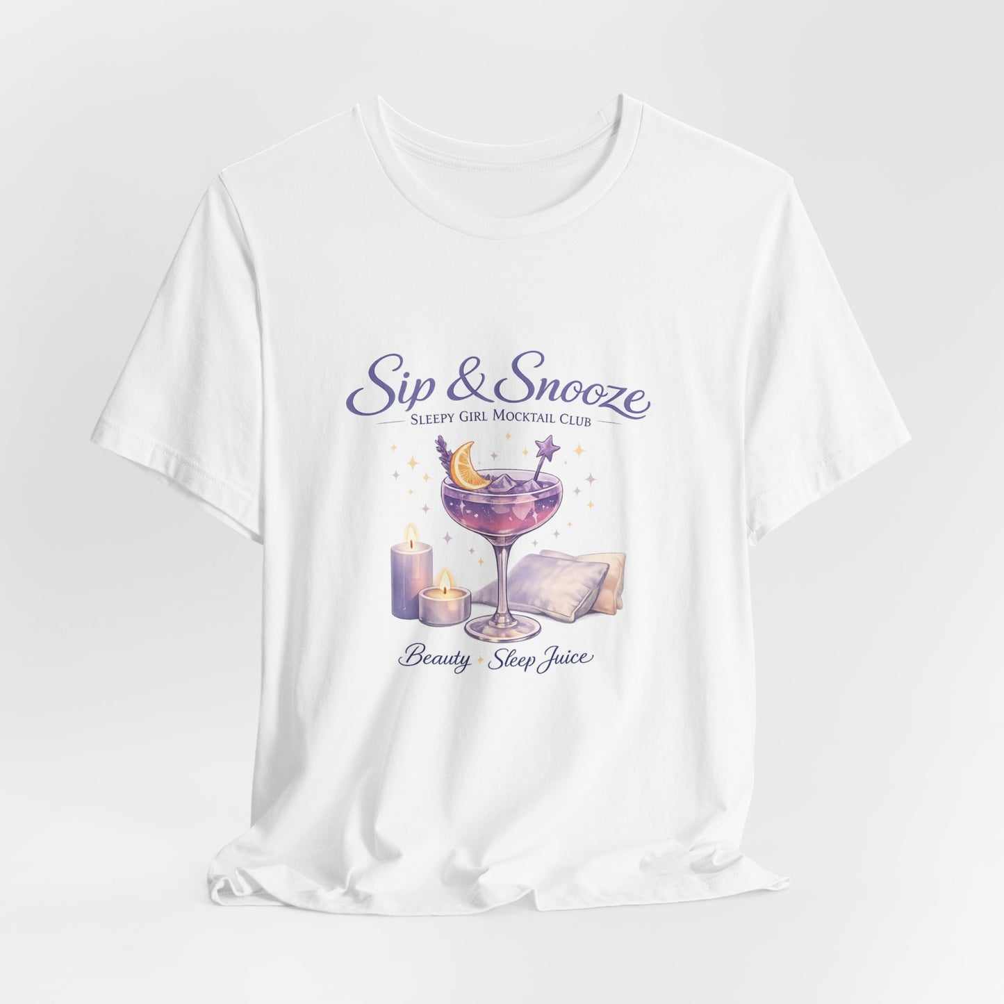 Sip & Snooze "Beauty Sleep Juice" Tee — Sleep Club Graphic T-Shirt