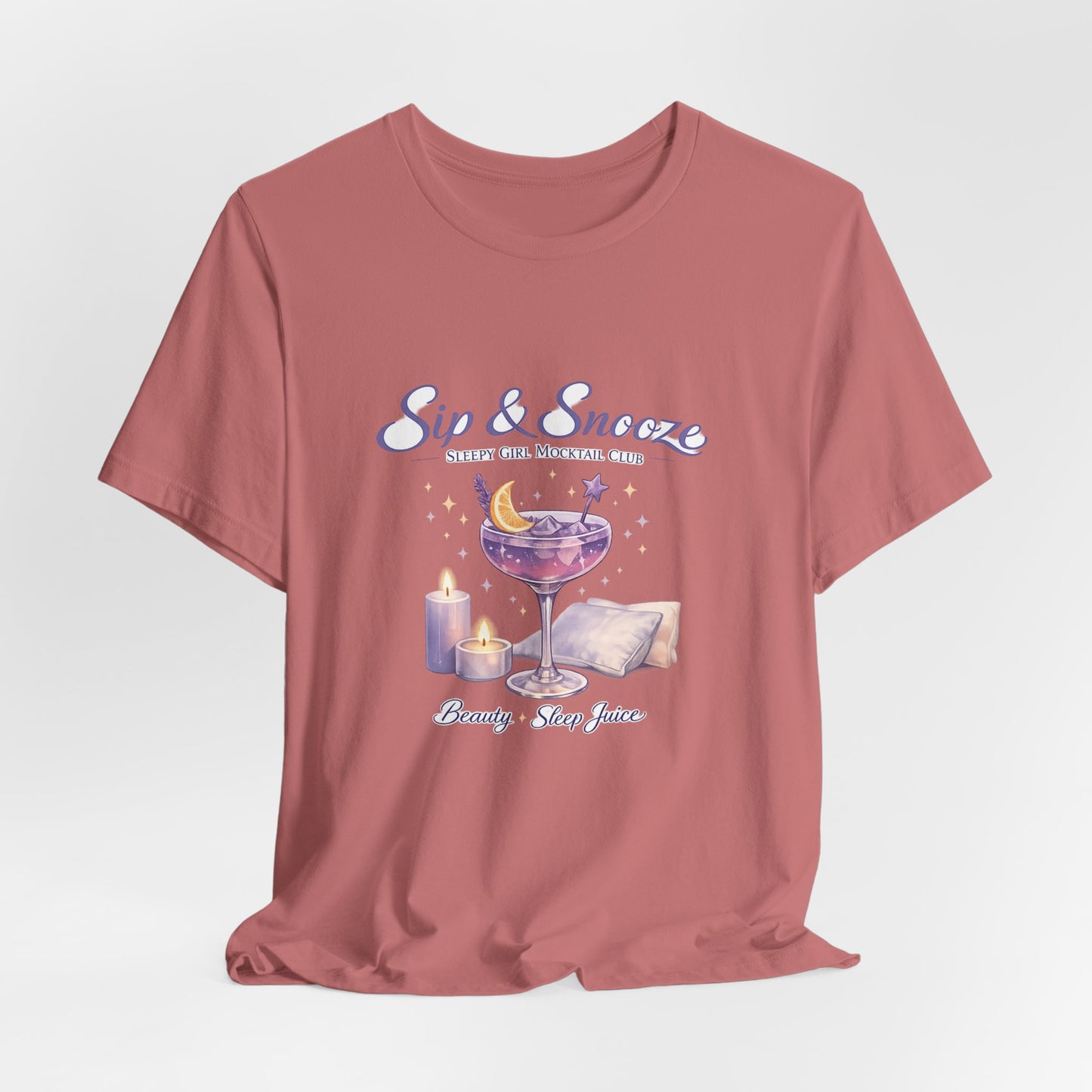 Sip & Snooze "Beauty Sleep Juice" Tee — Sleep Club Graphic T-Shirt